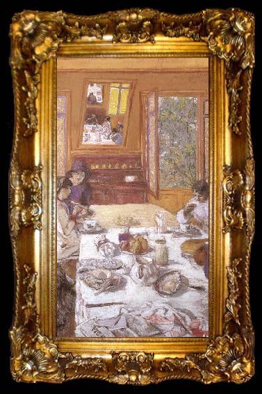 framed  Edouard Vuillard Breakfast, ta009-2